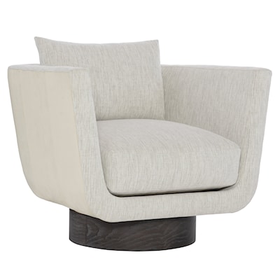 Bernhardt Bernhardt Interiors Gemma Leather-Fabric Swivel Chair