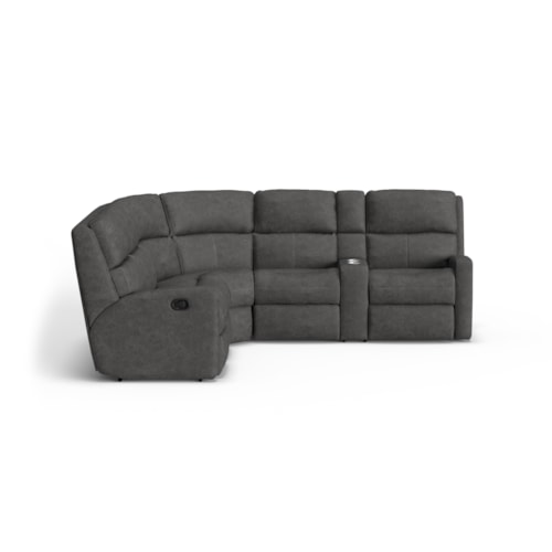 Contemporary Manual Reclining Sectional Sofa