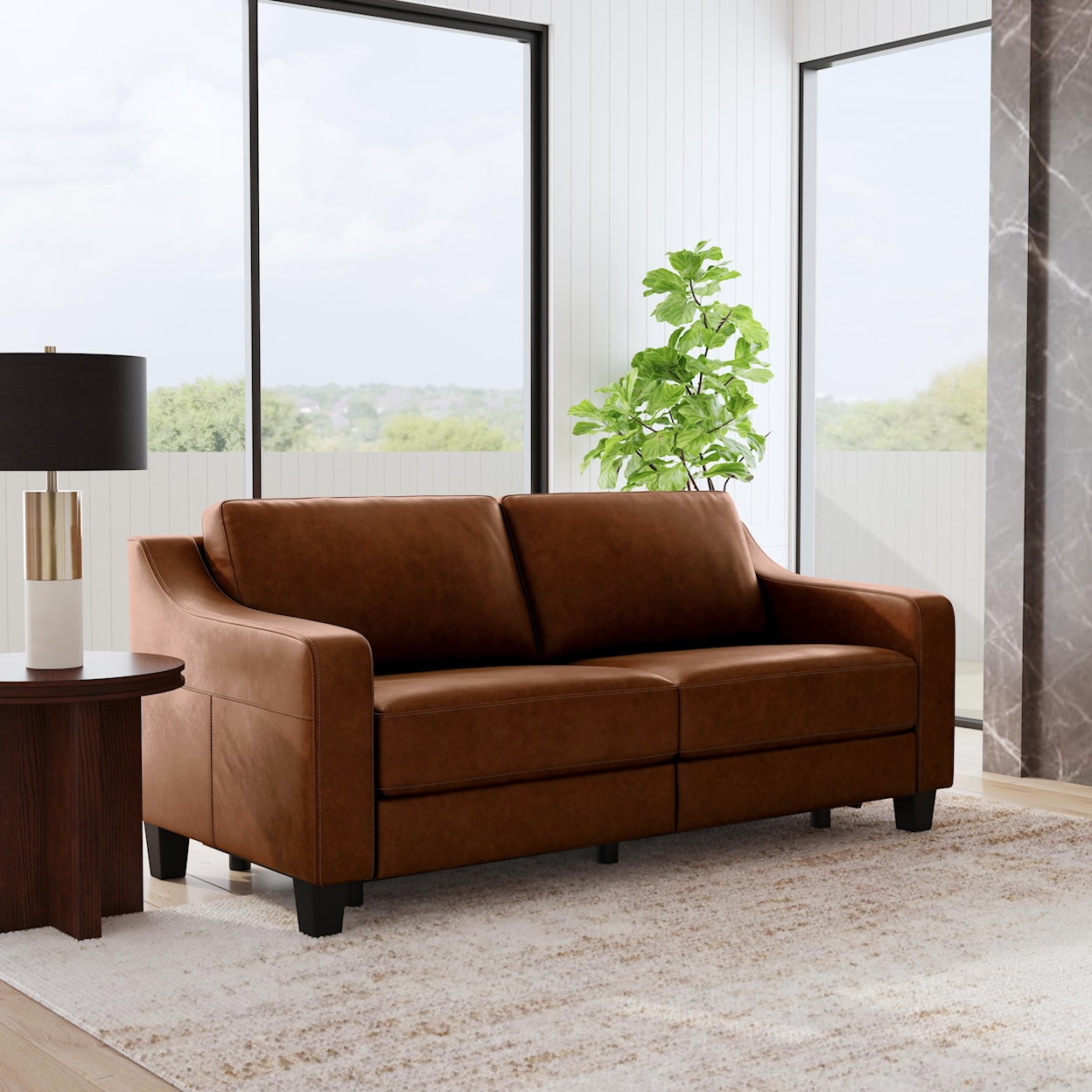 Flexsteel Sigmund Power Inclining Sofa