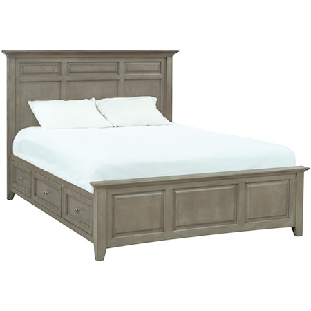 King Mantel Storage Bed