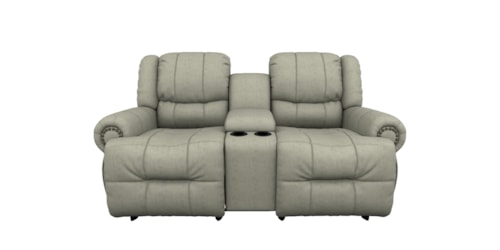 Rocking Reclining Console Loveseat with Cupholders