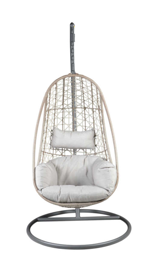 Cayden Coastal Swinging Basket Chair