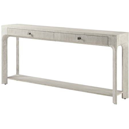 Pine 2-Drawer Console Table