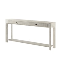 Pine 2-Drawer Console Table