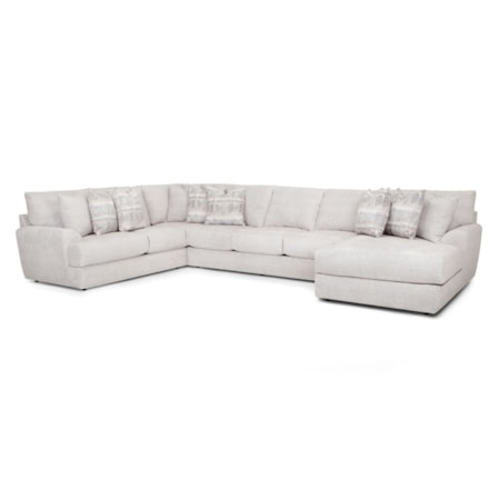 Sectional &amp; Ottoman Living Room Set