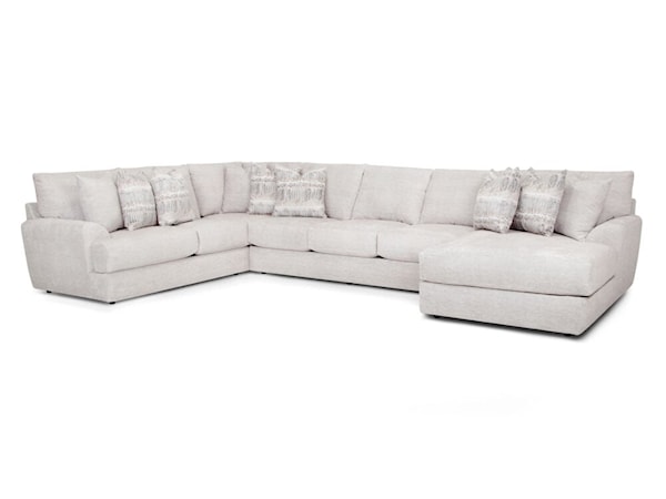 Sectional &amp; Ottoman Living Room Set