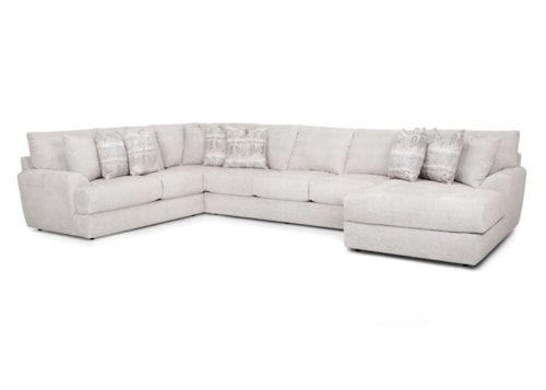 Contemporary Sectional Sofa with Chaise