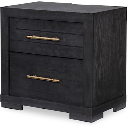 Contemporary Nightstand with USB Outlets