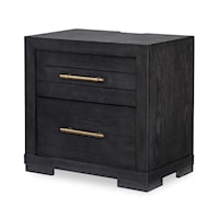 Contemporary Nightstand with USB Outlets