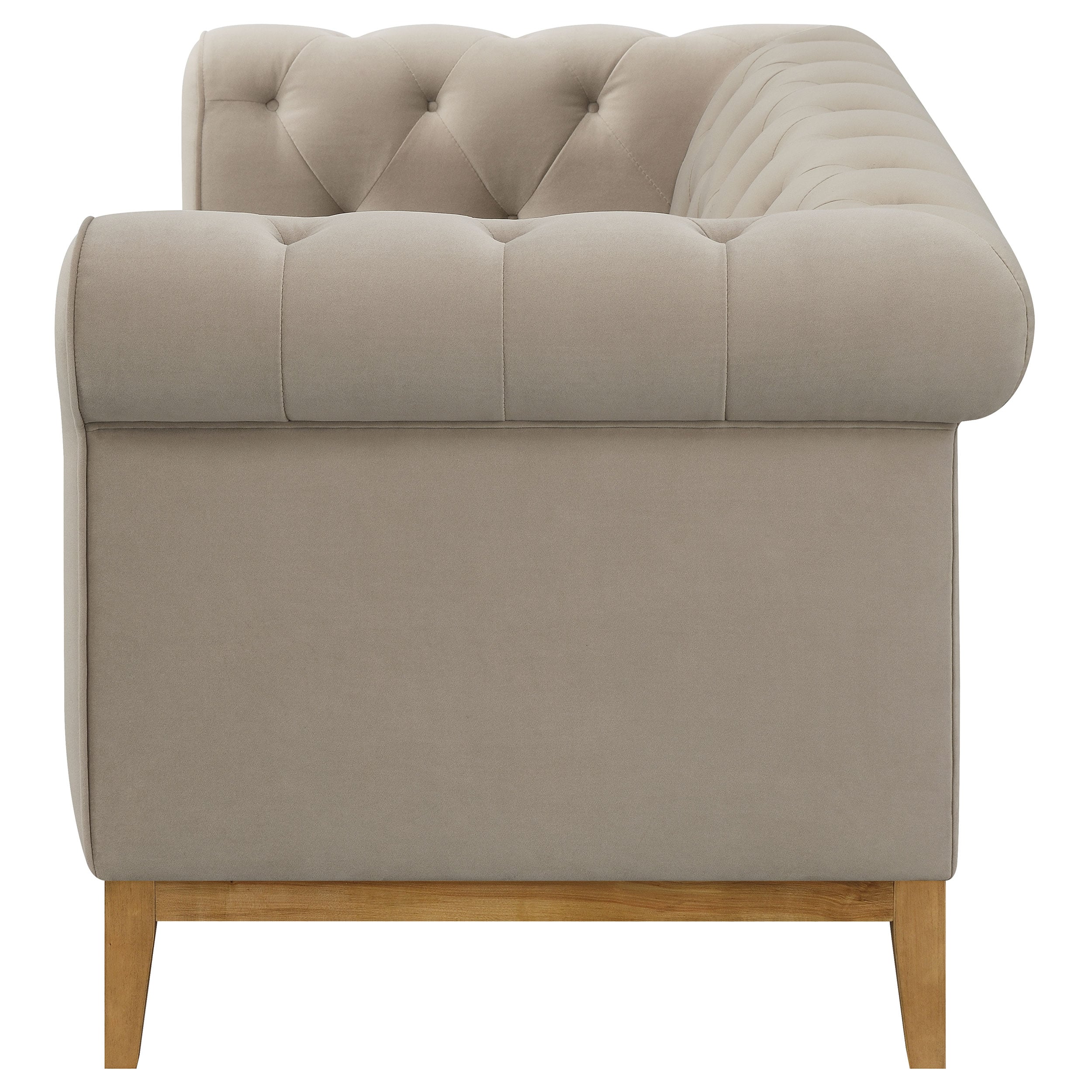 Sandrine Button Tufted Tuxedo Arms Loveseat