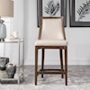 Uttermost Purcell Purcell Leather Counter Stool