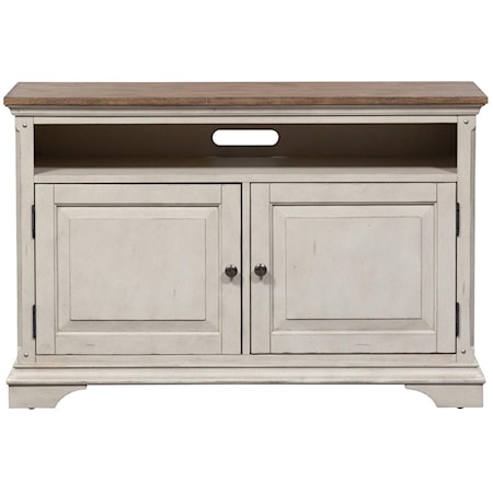 Farmhouse 46 Inch TV Console with 2 Doors