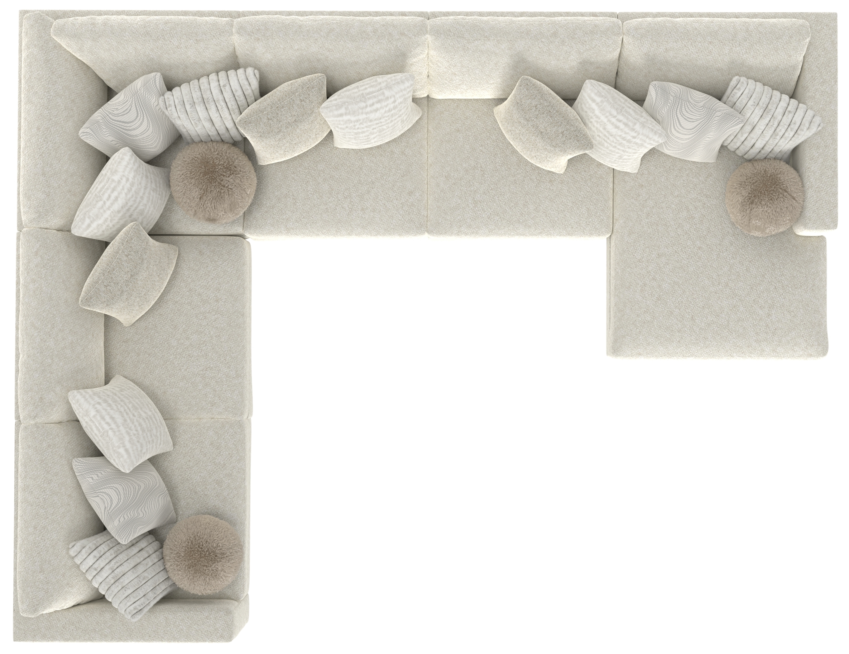 Jackson Furniture Ritzy 6-Piece Sectional Sofa