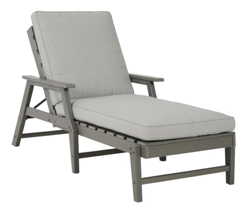 Adjustable Chaise Lounge with Cushion