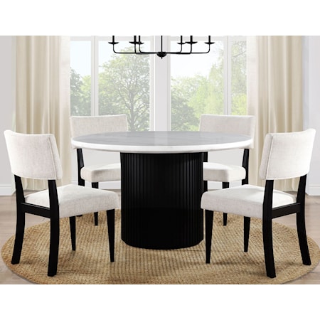 5-Piece Round Dining Set