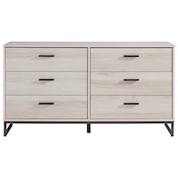 Contemporary Dresser with Smooth-Gliding Drawers