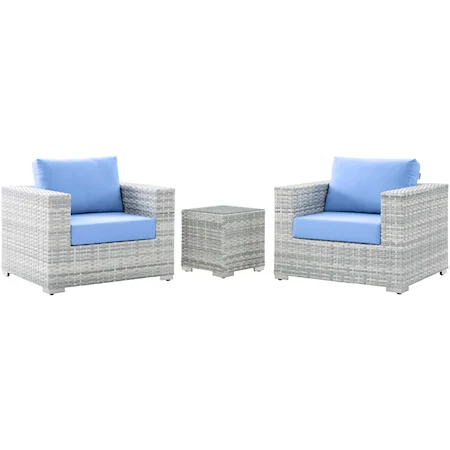 Outdoor 3-Piece Patio Set