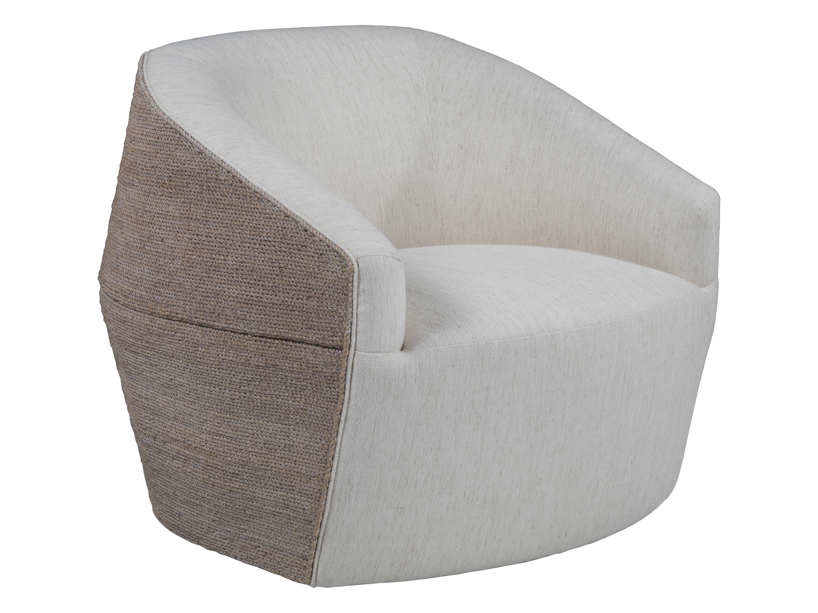 Contemporary Natalie Woven Swivel Chair