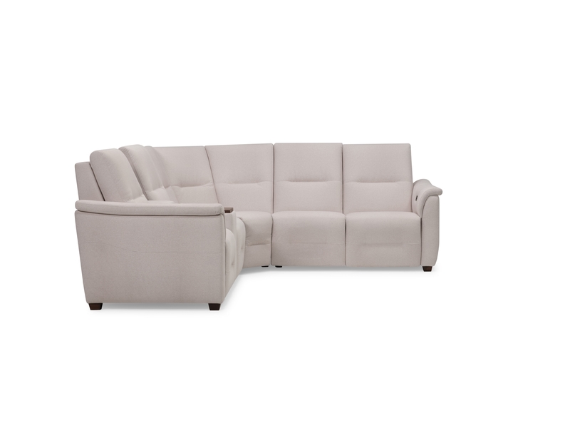 Palliser Oxford 4-Seat Corner Curve Oxford Console Sectional