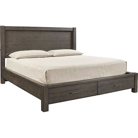 Twin Storage Panel Bed