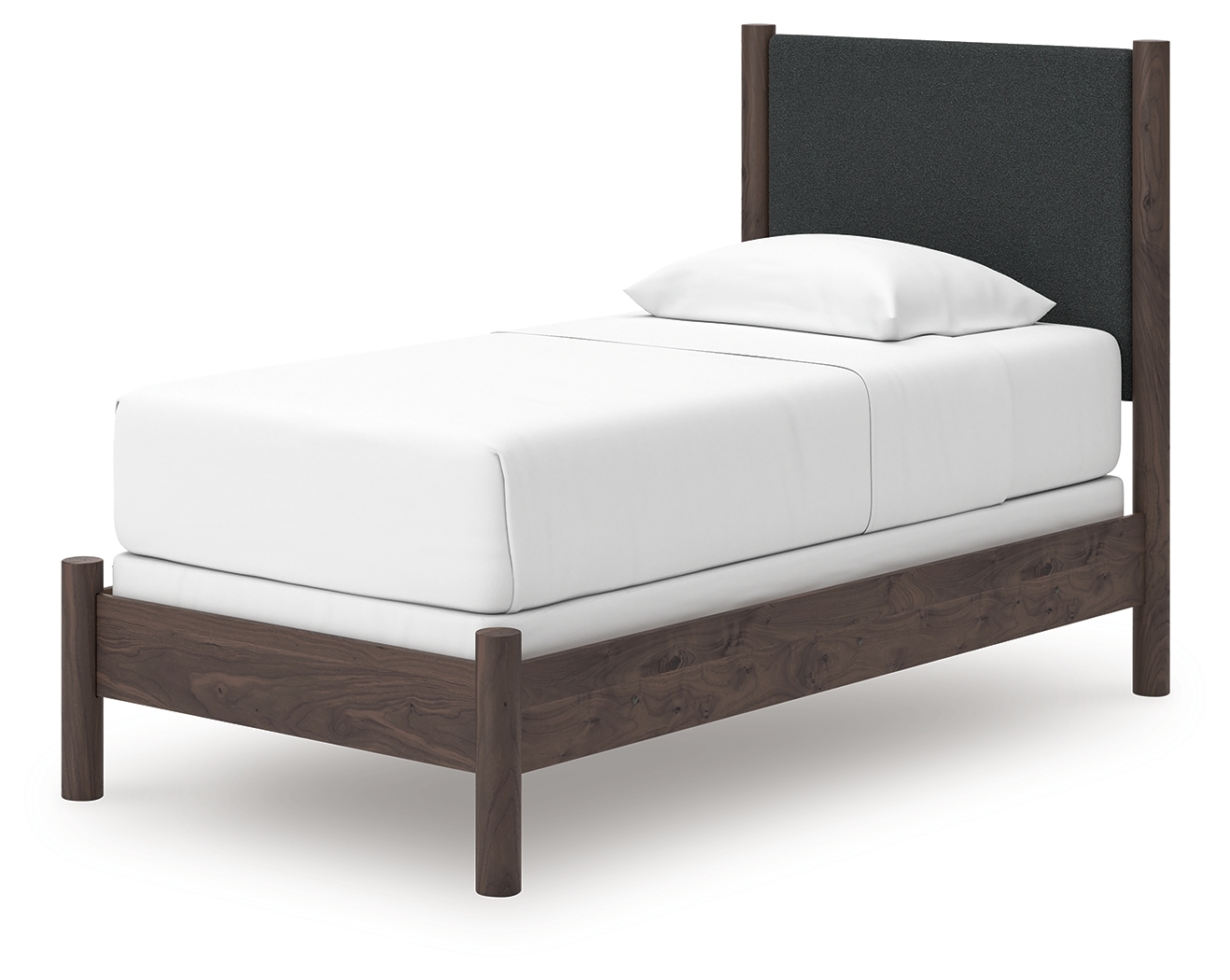 Twin Upholstered Panel Bed