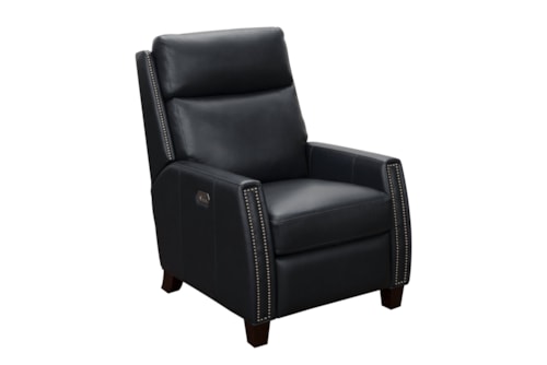 Transitional Big & Tall Power Recliner with Power Headrest and Power Lumbar