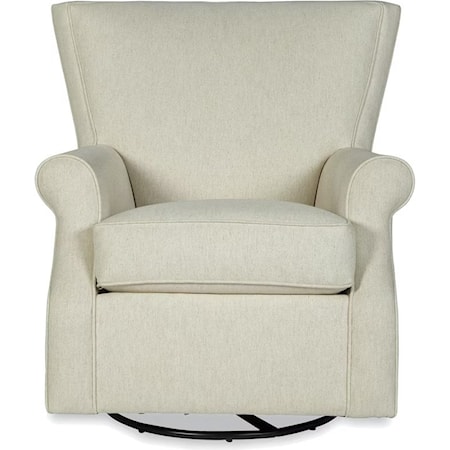 Transitional Swivel Glider Chair