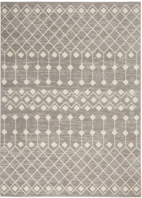 7' x 10' Grey Rectangle Rug