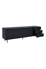 Moe's Home Collection Breu Contemporary 6-Drawer Sideboard with Adjustable Shelves