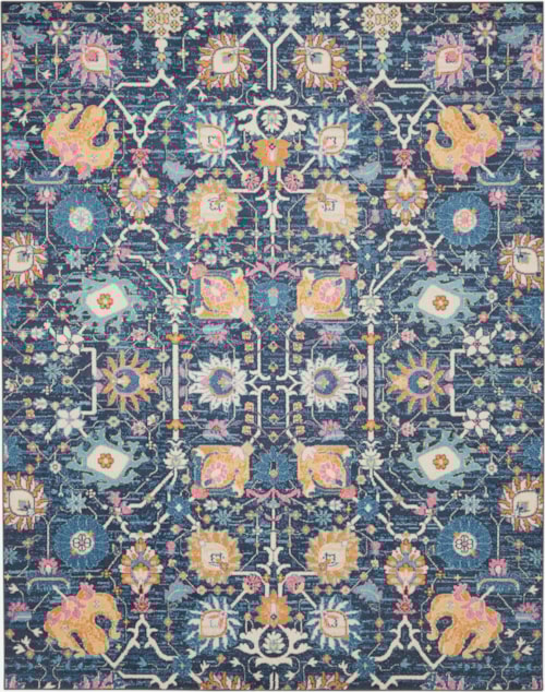 6'7" x 9'6" Navy Rectangle Rug