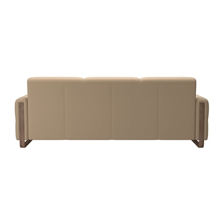 3-Seater Sofa with Wood Arms