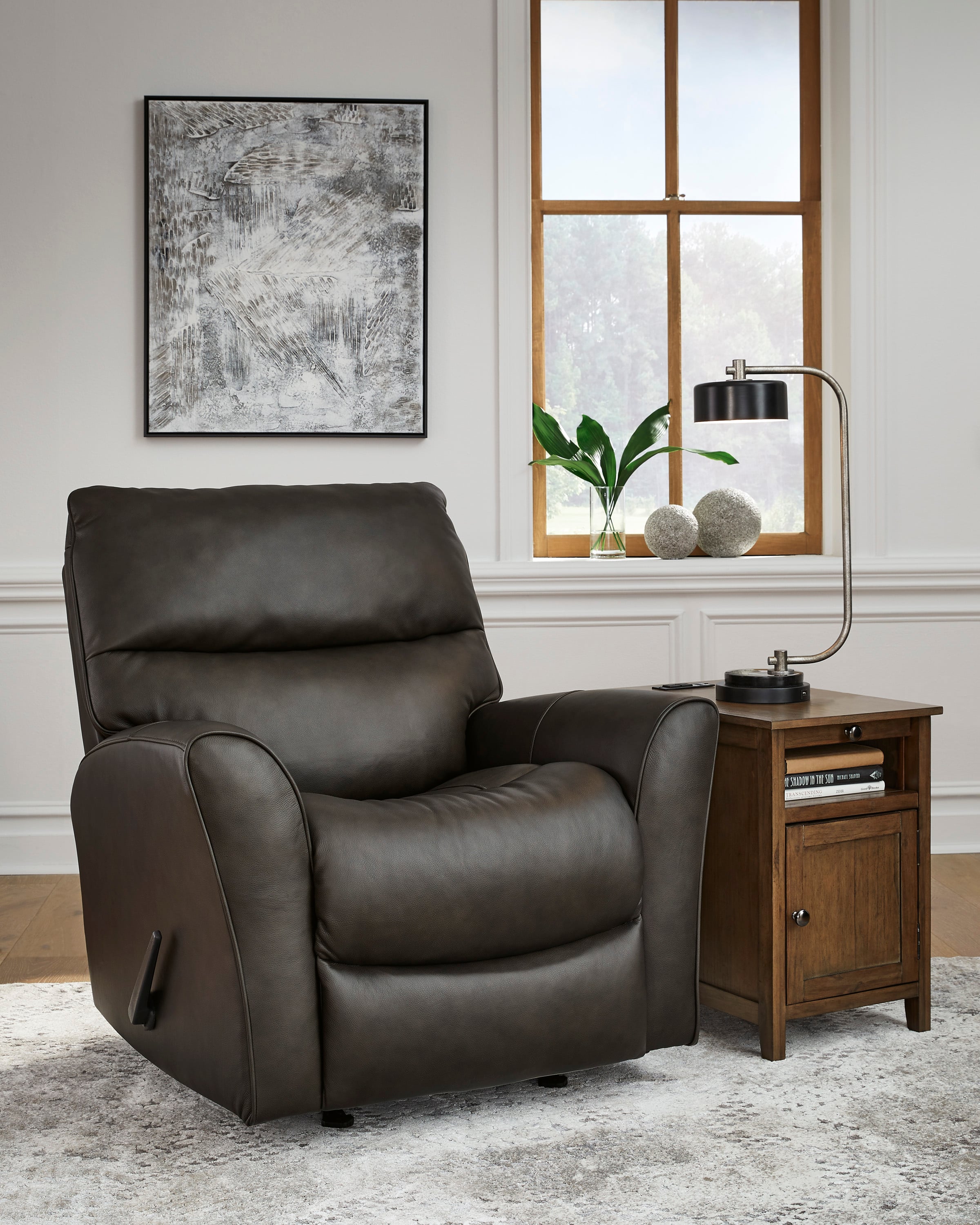 Signature Design by Ashley McAleer ASHHU4460425 Leather Match Recliner Value City Furniture