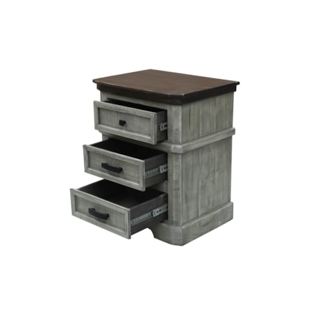 3-Drawer Nightstand