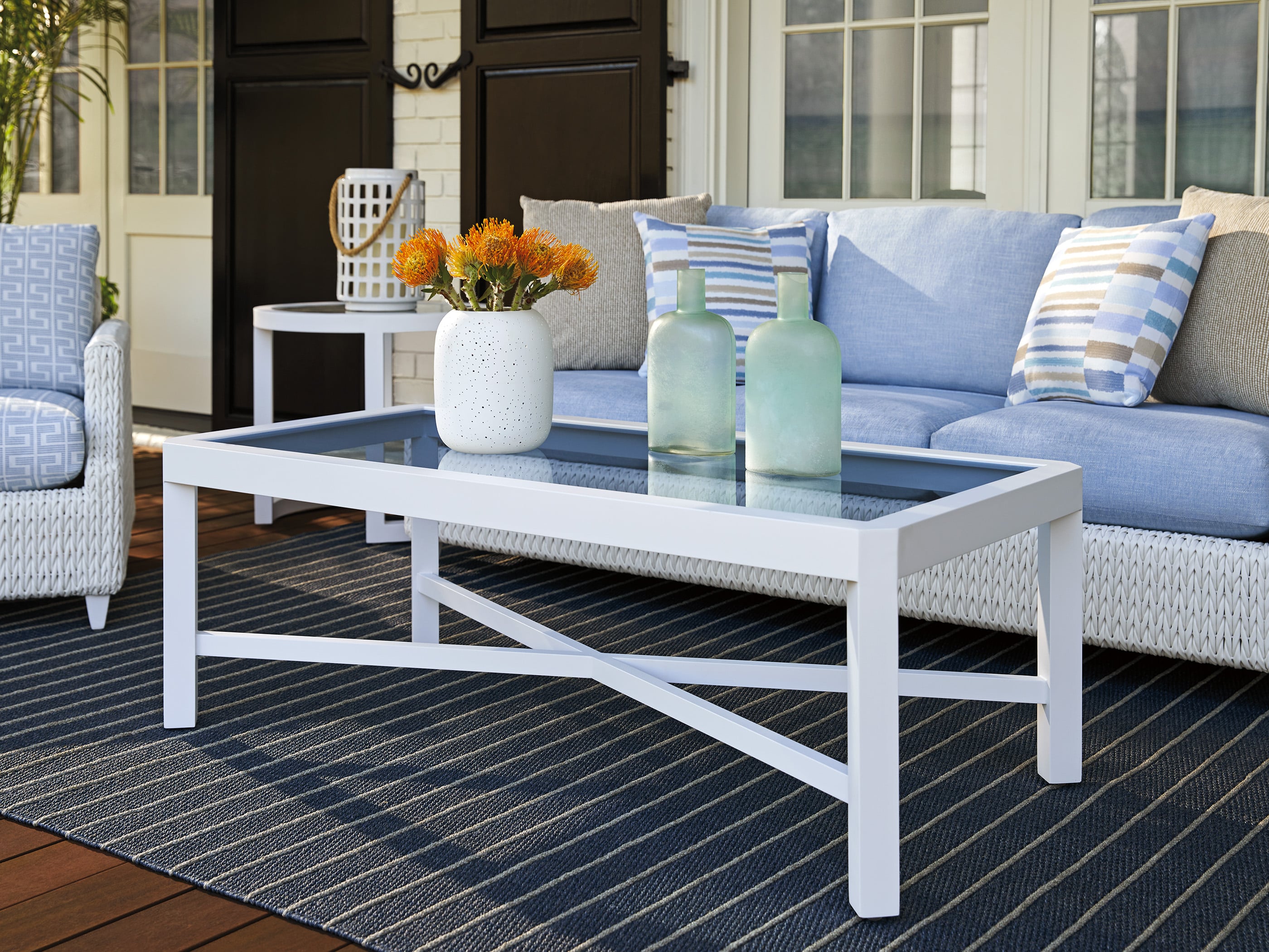 Tommy Bahama Outdoor Living Ocean Breeze Promenade Outdoor Rectangular Cocktail Table