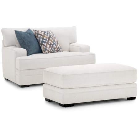 Chair and Ottoman Set