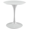 Modway Lippa White Round Dining Table