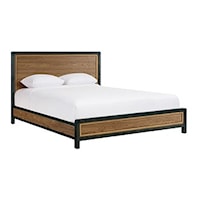 Industrial King Panel Bed