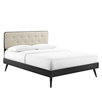 Queen Platform Bed With Splayed Legs