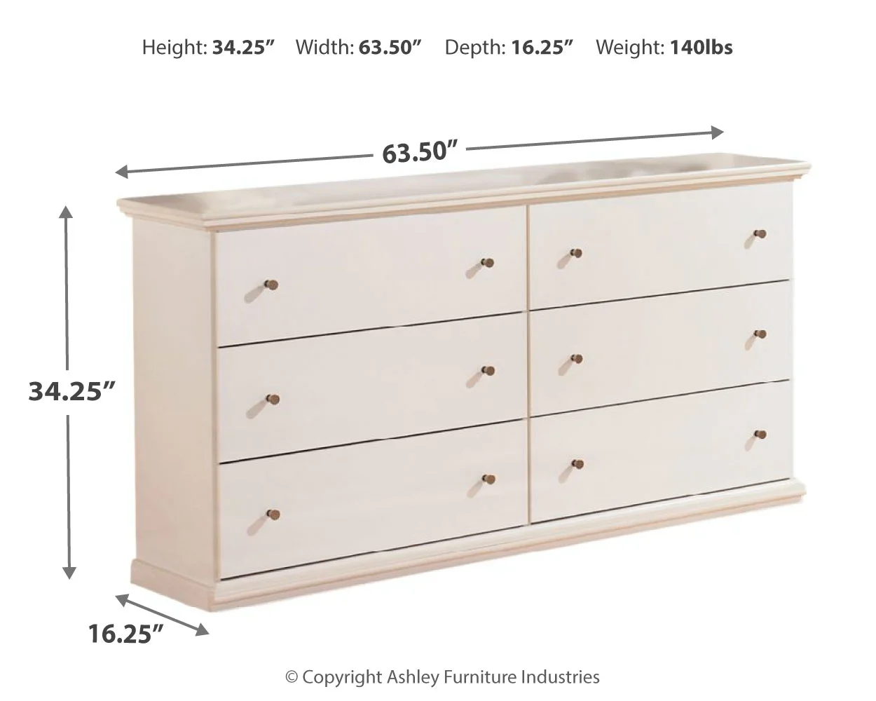 Ashley (Signature Design) Bostwick Shoals B139-31 6-Drawer