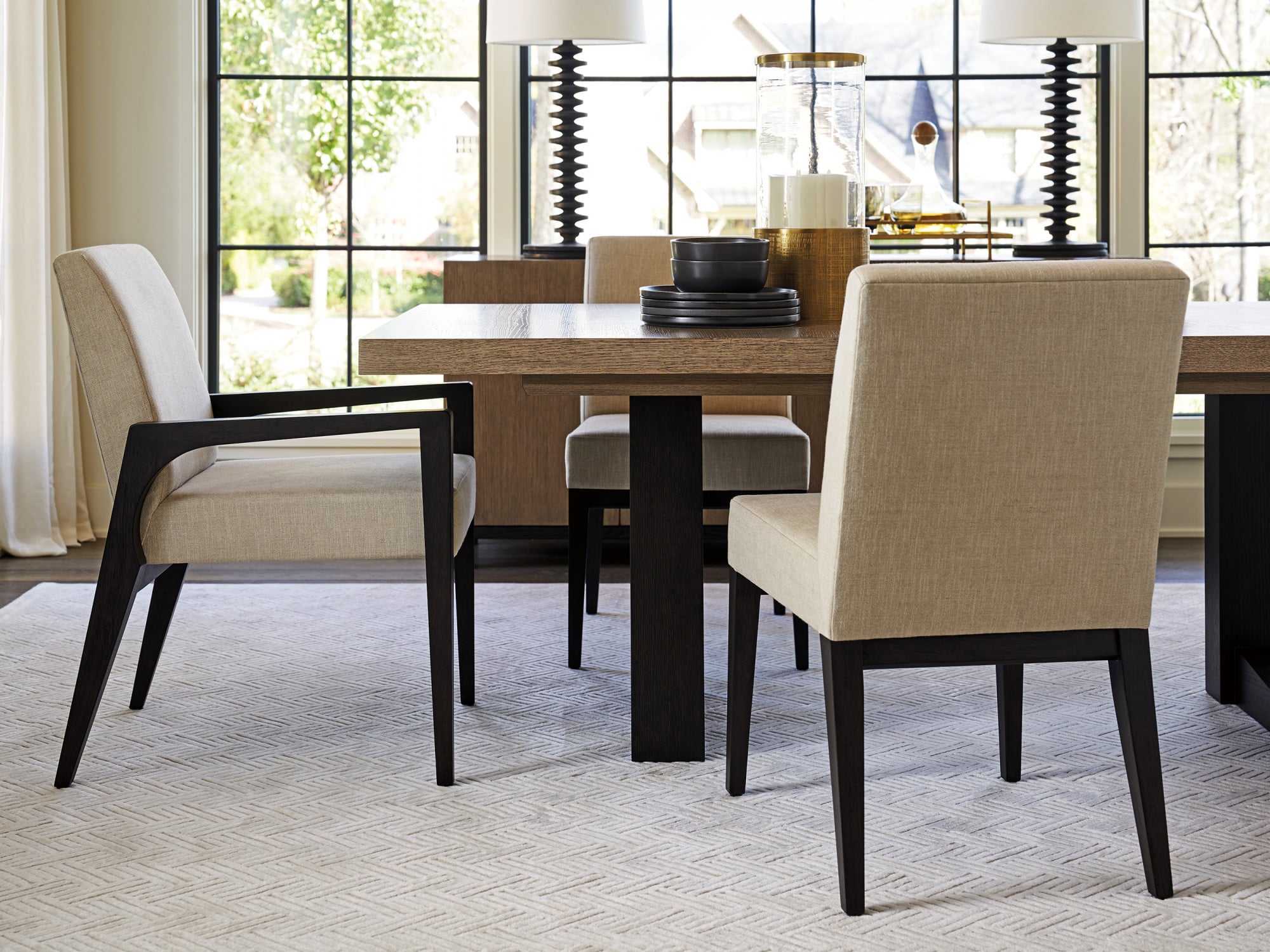 Upholstered Dining Arm Chair