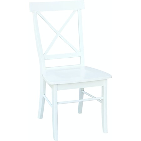 X-Back Side Chair in Pure White