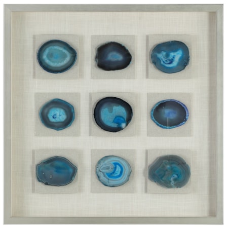 Cerulean Blue Stone Shadow Box