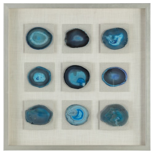 Cerulean Blue Stone Shadow Box