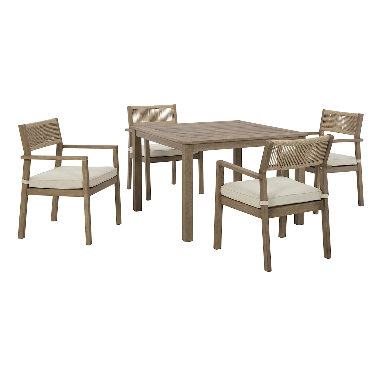 Signature Design by Ashley Aria Plains 5-Piece Outdoor Dining Set