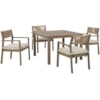 Ashley Signature Design Aria Plains 5-Piece Outdoor Dining Set