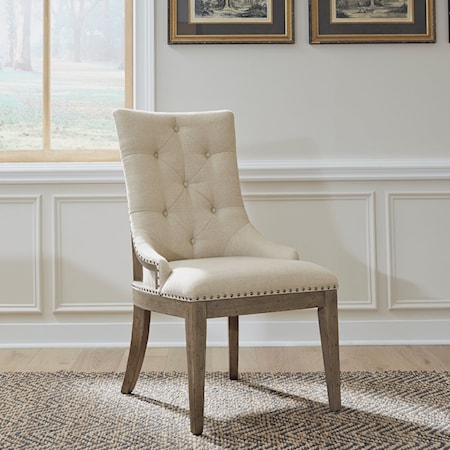 Upholstered Sheltered Side Chair