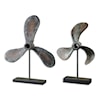 Uttermost Accessories - Statues and Figurines Propellers Rust Sculptures, S/2