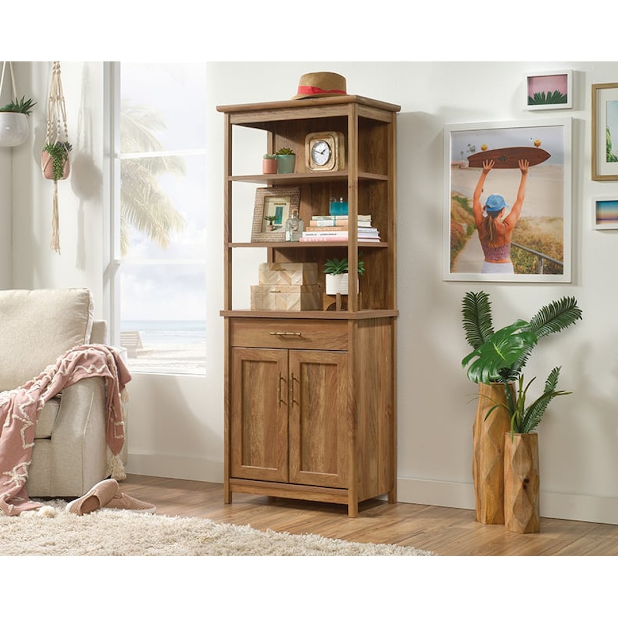 Sauder Coral Cape Library Bookcase