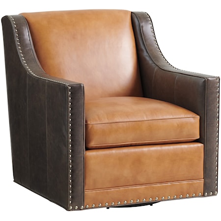 Hayward Leather Swivel Chair