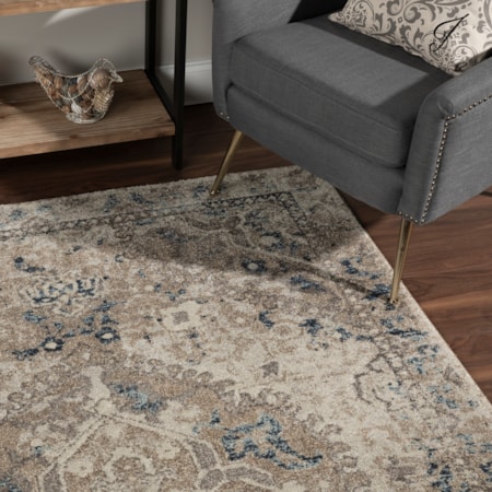 Linen 7'10"X10'7" Area Rug